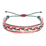 Simi Yafeng Braided Bracelet Colorful Wax Thread Fried Dough Twists Braid Combination Beach Hand Rope