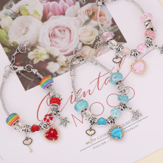 DIY Love Starfish Crystal Alloy Bracelet