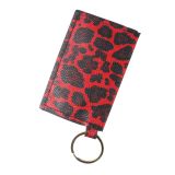 Leopard PU leather keychain pendant, change bag, card bag, handbag, certificate bag