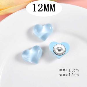 12MM love  Resin snap button charms