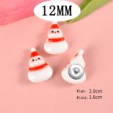 12MM Christmas Resin snap button charms