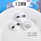 12MM Halloween Resin snap button charms