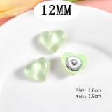 12MM love  Resin snap button charms