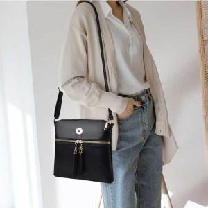Soft leather simple crossbody shoulder bag mobile phone bag fit 20MM Snaps button jewelry wholesale