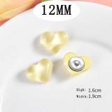 12MM love  Resin snap button charms