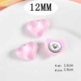 12MM love  Resin snap button charms