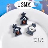 12MM Halloween Resin snap button charms