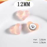 12MM love  Resin snap button charms