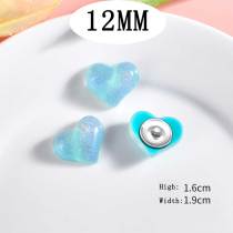 12MM love  Resin snap button charms