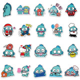50 Cartoon Cute Water Monster Half Mermaid Notebook Luggage, Skateboard Graffiti Decoration Waterproof Stickers