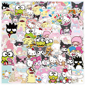 100 cartoon graffiti stickers, laptop phone water cup decorative stickers, waterproof stickers