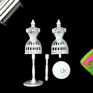 30cm Barbie stage doll model DIY dress humanoid white model display stand toy