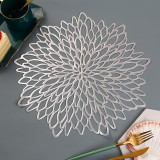 38CM Hollow dining mat PVC gilded insulation dining mat Western dining mat