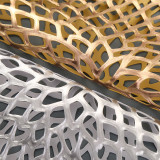 38CM Hollow dining mat PVC gilded insulation dining mat Western dining mat
