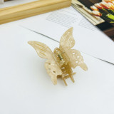 Butterfly Claw Clip Colorful Hollow Hair Clip Back Spoon Acrylic Shark Clip