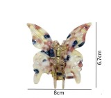 Butterfly Claw Clip Colorful Hollow Hair Clip Back Spoon Acrylic Shark Clip