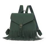 Double shoulder tassel backpack