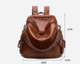Leather Rivet Boston Bag Backpack