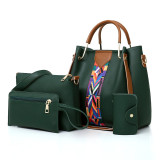 Boston Bag PU Leather Handbag Set