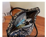Leopard print one shoulder backpack