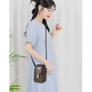 Fashion printed mobile phone bag shoulder bag mini crossbody bag fit 20MM Snaps button jewelry wholesale
