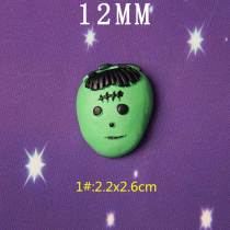 12MM Halloween Ghost Ghost Pumpkin Bat Resin snap button charms