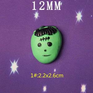 12MM Halloween Ghost Ghost Pumpkin Bat Resin snap button charms
