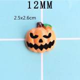 12MM Halloween Ghost Ghost Pumpkin Bat Resin snap button charms