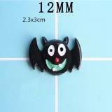 12MM Halloween Ghost Ghost Pumpkin Bat Resin snap button charms