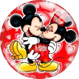 20MM Valentine's Day Love Print glass snaps buttons  DIY jewelry