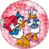 20MM Valentine's Day Love Print glass snaps buttons  DIY jewelry