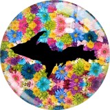 20MM Jeep Print glass snaps buttons  DIY jewelry