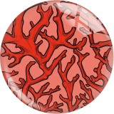 20MM design Print glass snaps buttons  DIY jewelry