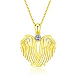 Angel Wings Diamond Necklace