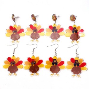 Thanksgiving Turkey Acrylic Earrings