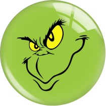 20MM Christmas The grinch snowflake Print glass snaps buttons  DIY jewelry