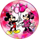 20MM Valentine's Day Love Print glass snaps buttons  DIY jewelry