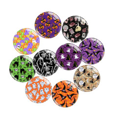 20MM Halloween Print glass snaps buttons  DIY jewelry