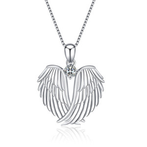 Angel Wings Diamond Necklace