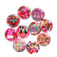 20MM Valentine's Day Love Print glass snaps buttons  DIY jewelry