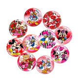 20MM Valentine's Day Love Print glass snaps buttons  DIY jewelry