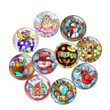 20MM Halloween Print glass snaps buttons  DIY jewelry