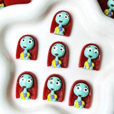 20MM Halloween Eve Sally Girls DIY Resin  Resin snap button charms