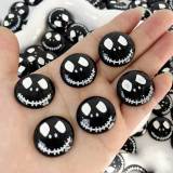 20MM Halloween Scream Mask Ghost Little Ghost DIY Funny Resin snap button charms