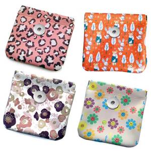 Cable storage bag automatically closes cable headset mini portable digital bag fit 18mm Snaps button jewelry