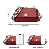 Fashionable diagonal cross bag PU with clip mouth bag fit 20MM Snaps button jewelry wholesale