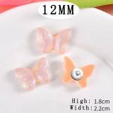 12MM butterfly Resin snap button charms