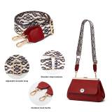 Fashionable diagonal cross bag PU with clip mouth bag fit 20MM Snaps button jewelry wholesale