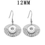 Stainless steel Earrings fit 12MM Snaps button jewelry wholesale