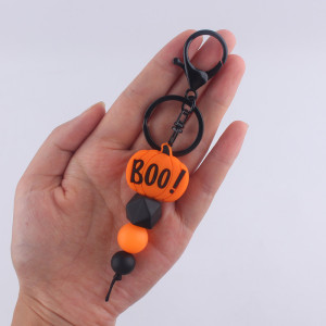 Halloween Keychain Pendant Silicone Beaded Bag Pendant